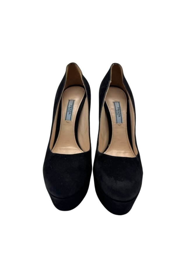 PRADA - SUEDE PLATFORM HEELS - Image 9
